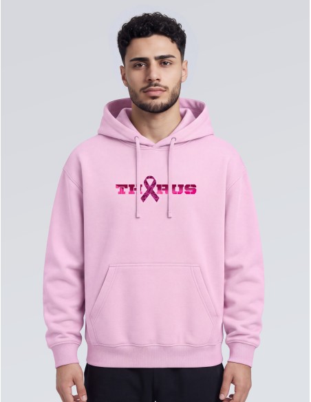 SWEAT A CAPUCHE THORUS OCTOBRE ROSE