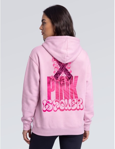 SWEAT A CAPUCHE THORUS OCTOBRE ROSE