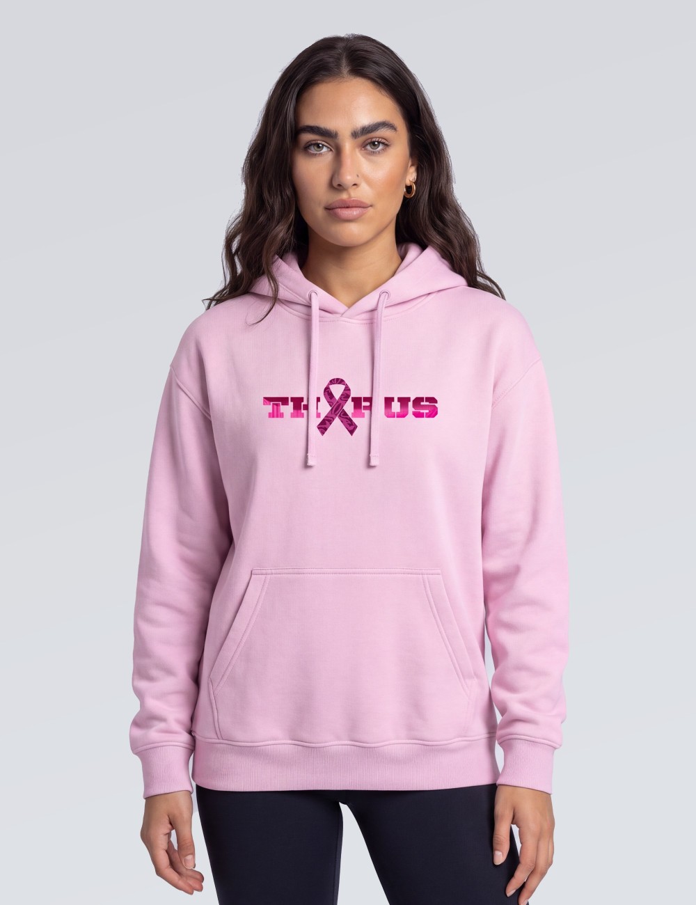 SWEAT A CAPUCHE THORUS OCTOBRE ROSE