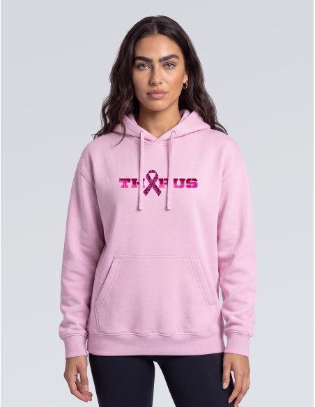 SWEAT A CAPUCHE THORUS OCTOBRE ROSE