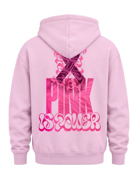 SWEAT A CAPUCHE THORUS OCTOBRE ROSE