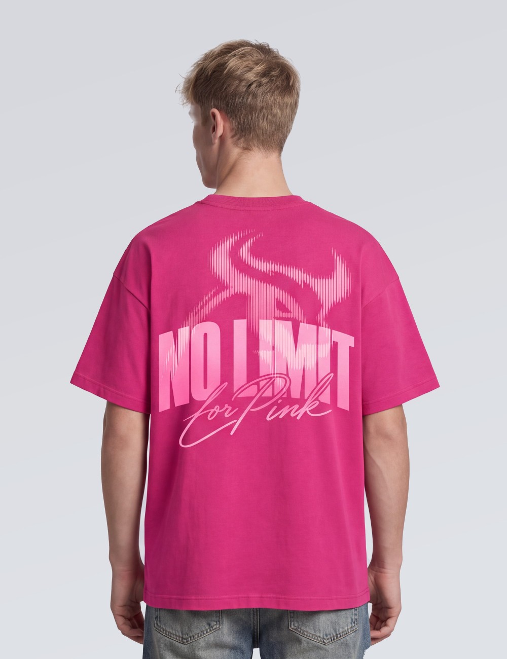 TEE-SHIRT OVERSIZE THORUS NO LIMIT OCTOBRE ROSE 2
