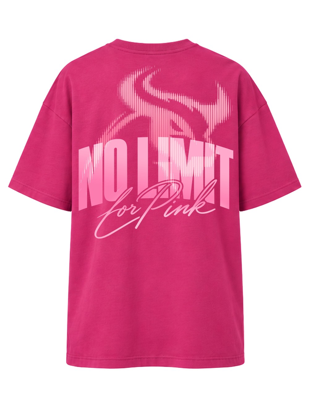 TEE-SHIRT OVERSIZE THORUS NO LIMIT OCTOBRE ROSE