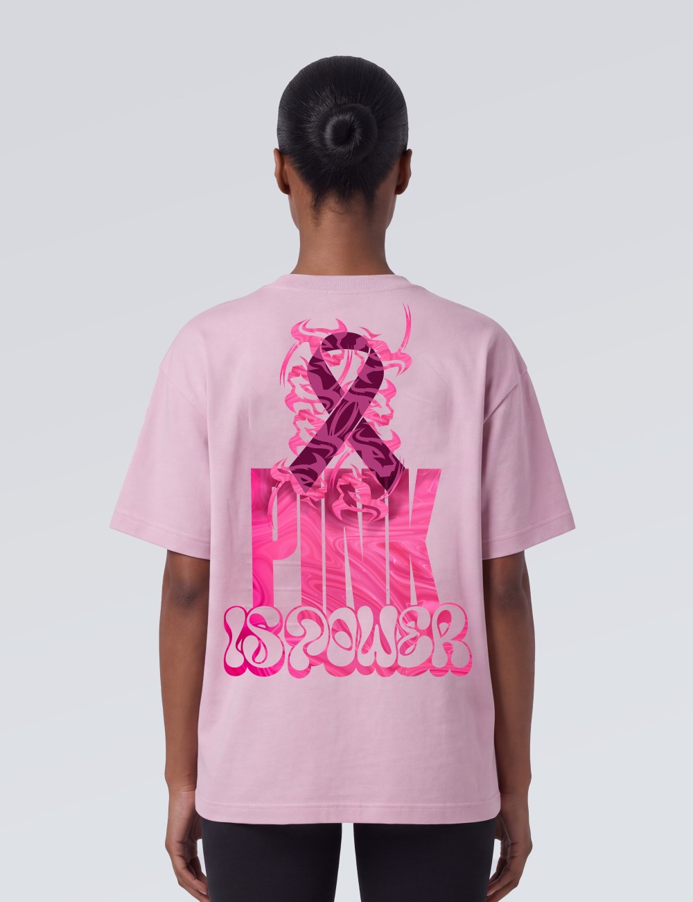 TEE-SHIRT OVERSIZE THORUS PINK OCTOBRE ROSE