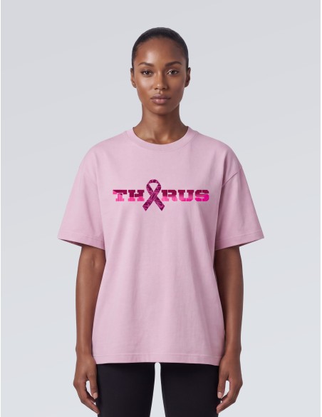TEE-SHIRT OVERSIZE THORUS PINK OCTOBRE ROSE
