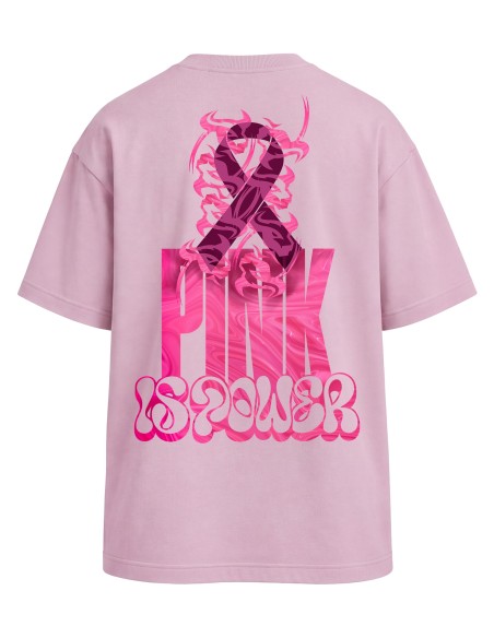 TEE-SHIRT OVERSIZE THORUS PINK OCTOBRE ROSE