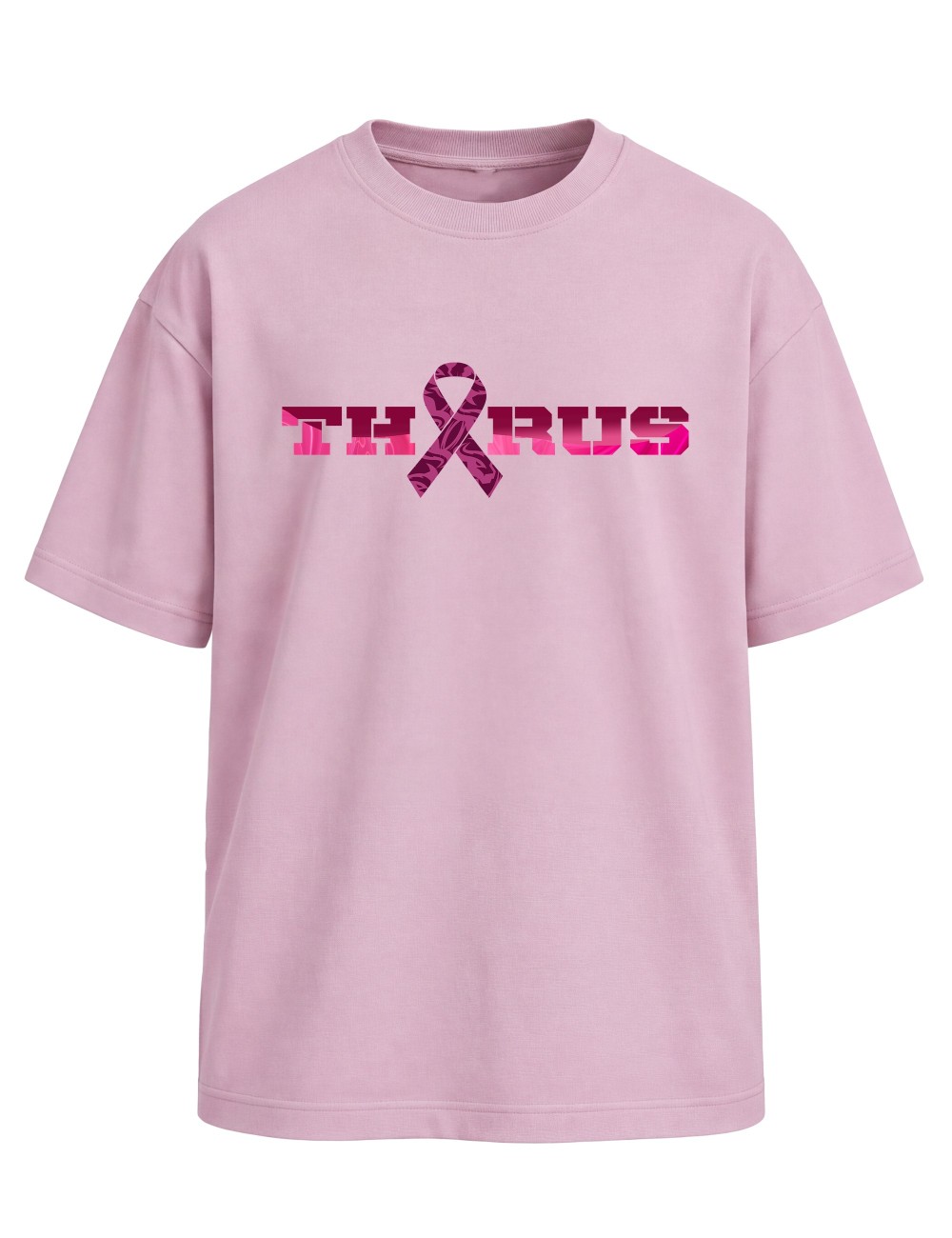 TEE-SHIRT OVERSIZE THORUS PINK OCTOBRE ROSE
