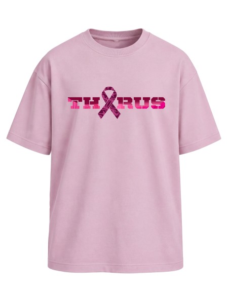 TEE-SHIRT OVERSIZE THORUS PINK OCTOBRE ROSE