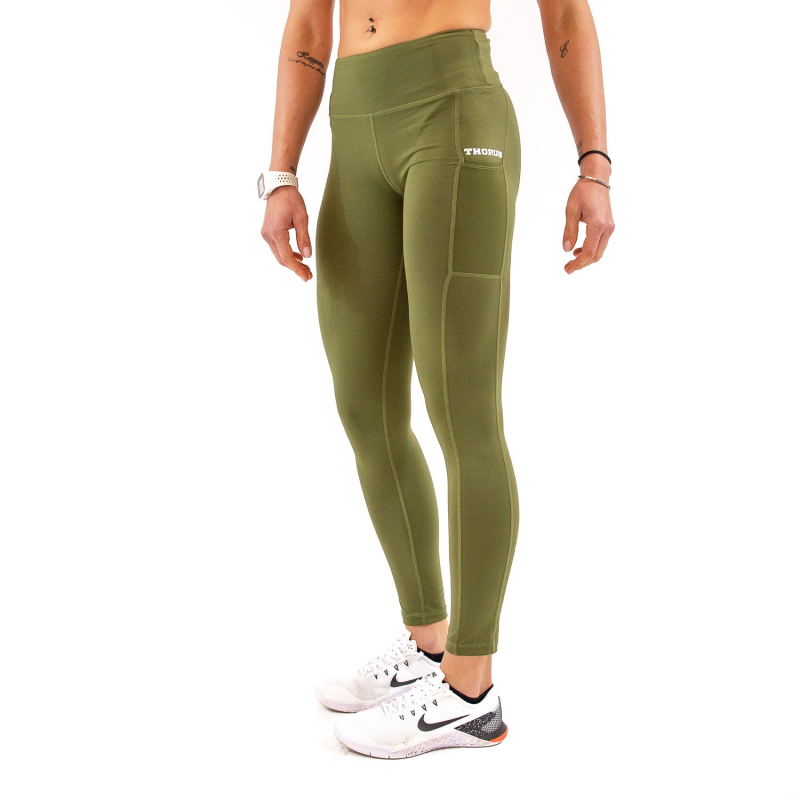 WOMEN'S KAKI LEGGING POCKET MESH WOMEN'S KAKI LEGGING POCKET MESH