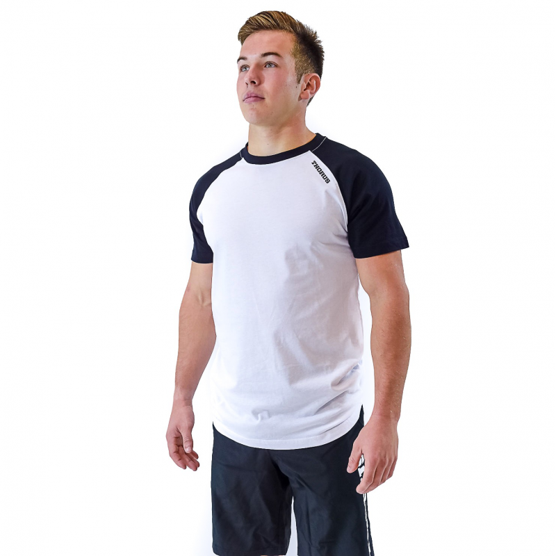 WHITE/BLACK MEN TSHIRT BICOLOR WHITE/BLACK MEN TSHIRT BICOLOR