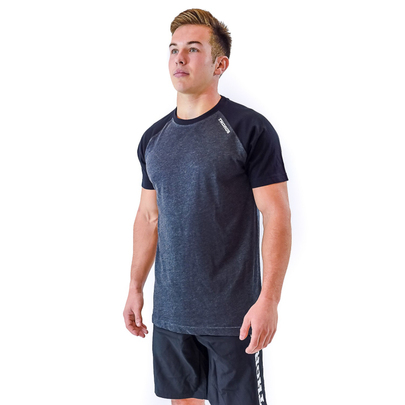 GREY/BLACK MEN TSHIRT BICOLOR GREY/BLACK MEN TSHIRT BICOLOR
