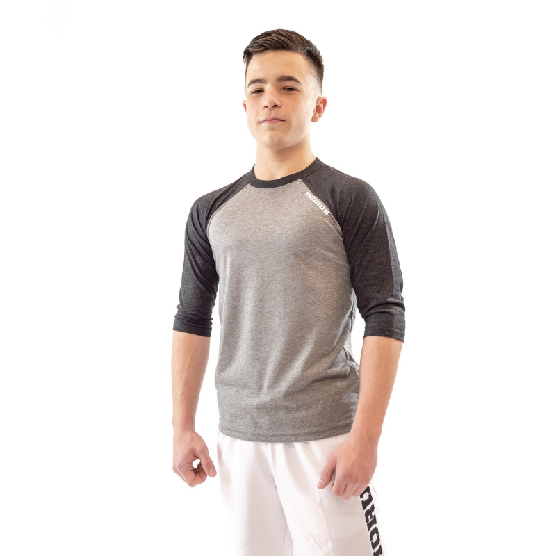 GREY/BLACK BASEBALL TEE KID GREY/BLACK BASEBALL TEE KID