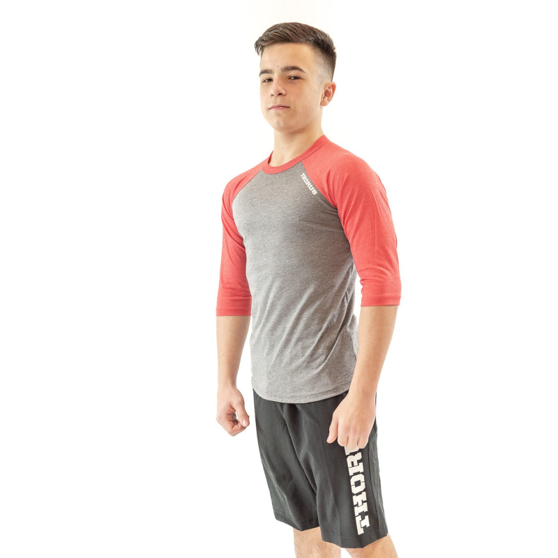 GREY/RED BASEBALL TEE KID GREY/RED BASEBALL TEE KID