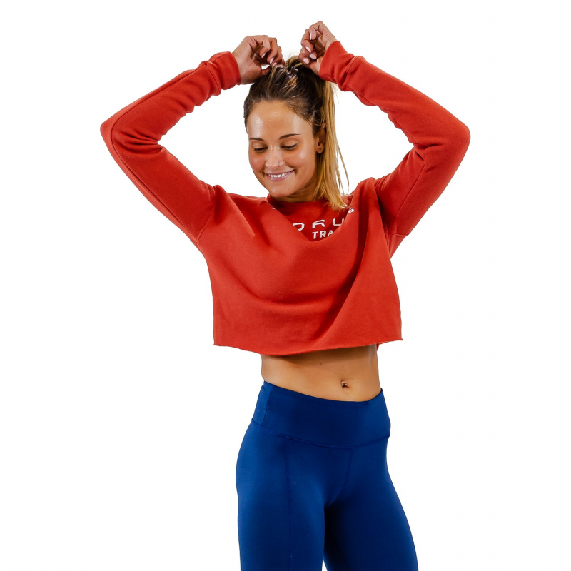 WOMEN'S CROPPED BRICK PULLOVER