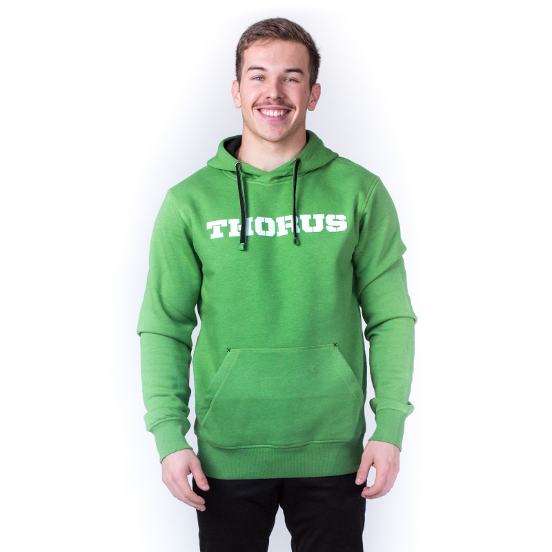 MEN GREEN HOODED SWEAT MEN GREEN HOODED SWEAT