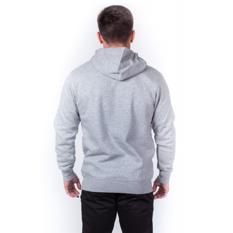 MEN GREY HOODED SWEAT