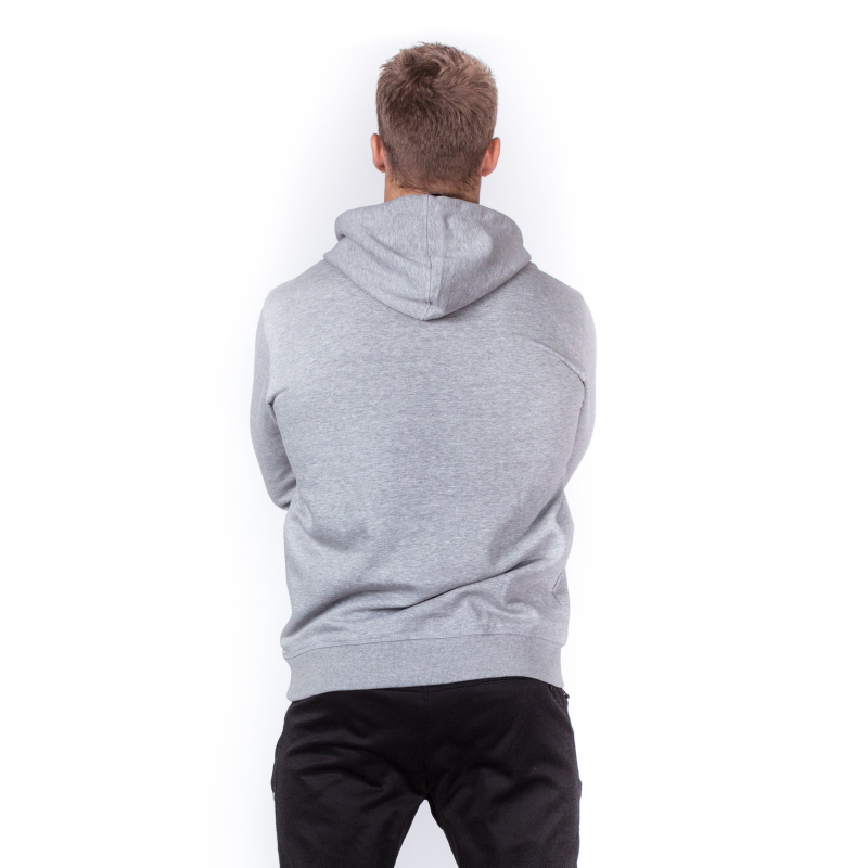 MEN GREY HOODED SWEAT