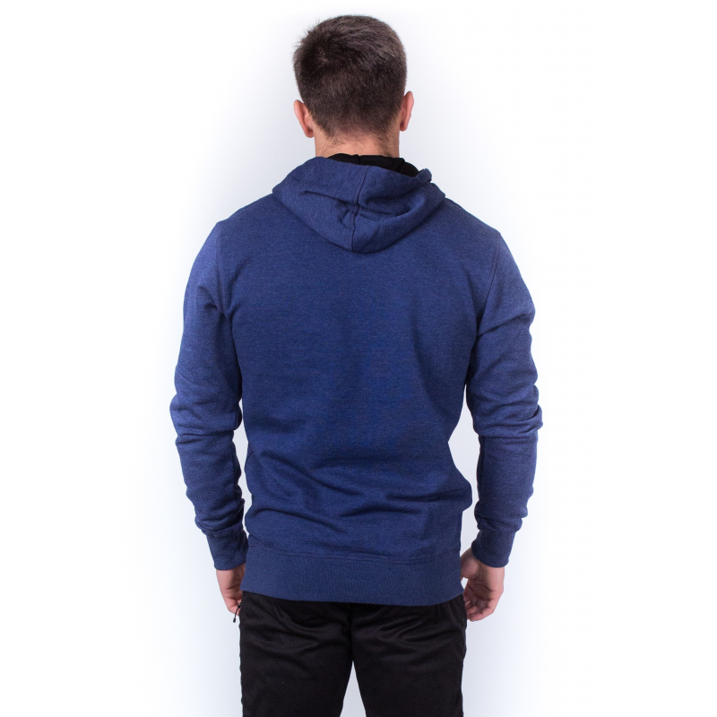 MEN NAVY HOODED SWEAT