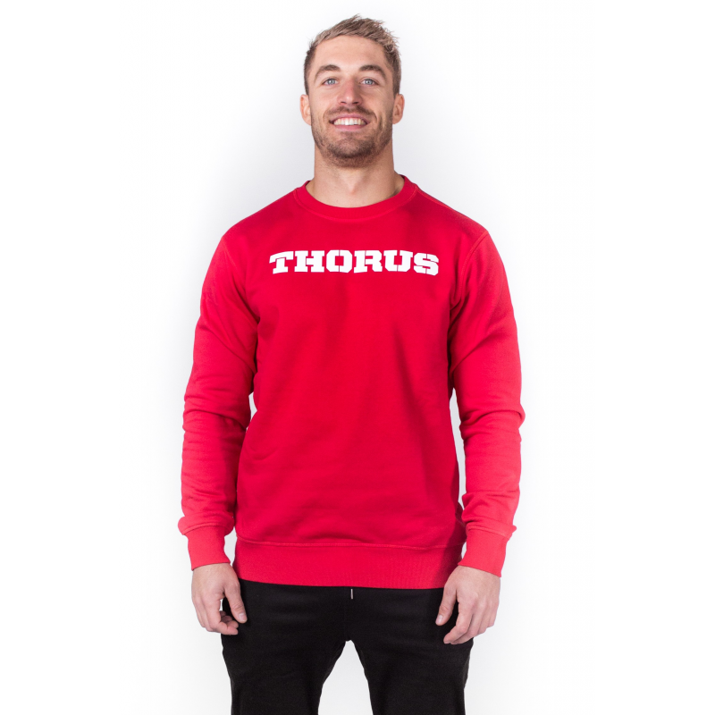 SWEAT MANCHES LONGUES POCKET RED MEN