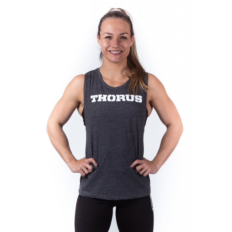 MUSCLE TANK WOMEN DARK GREY MUSCLE TANK WOMEN DARK GREY