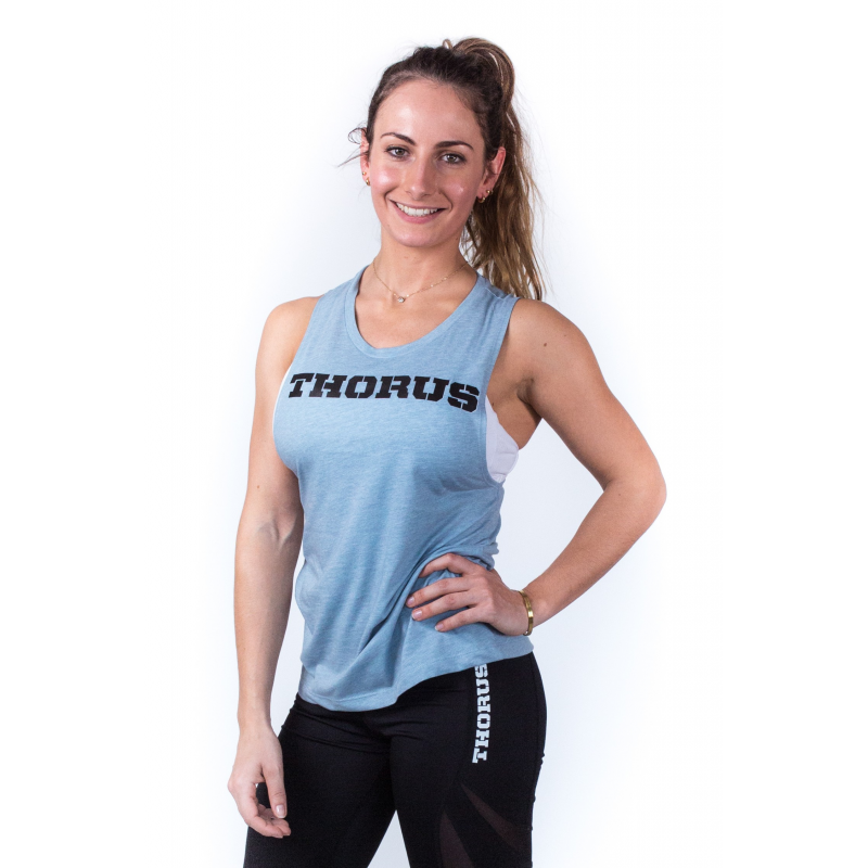 MUSCLE TANK WOMEN OLD BLUE