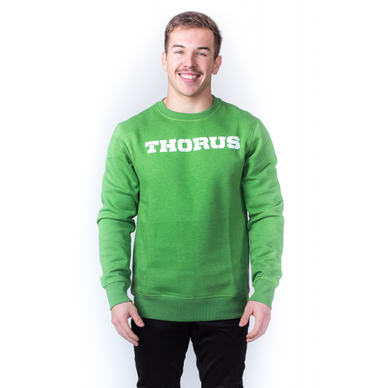 MEN GREEN LONG SLEEVES POCKET SWEAT