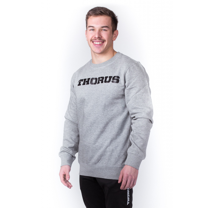 SWEAT MANCHES LONGUES POCKET GREY MEN