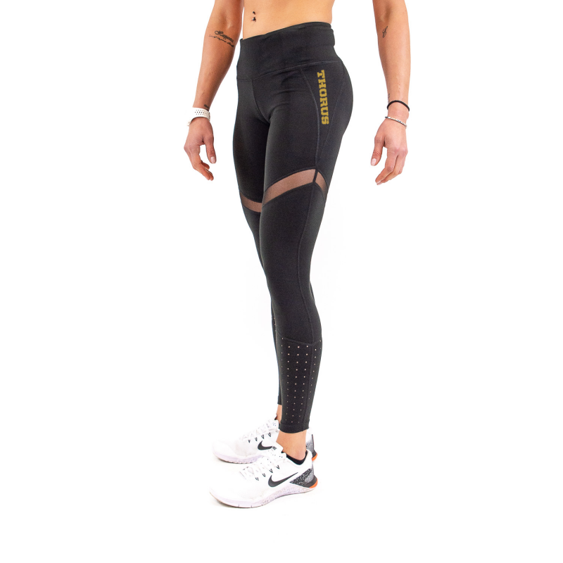 WOMEN'S BLACK MESH PLUS CLASSIC LEGGING WOMEN'S BLACK MESH PLUS CLASSIC LEGGING