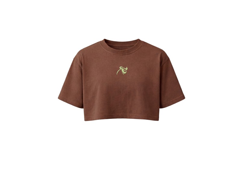 Solid Oversize Crop
