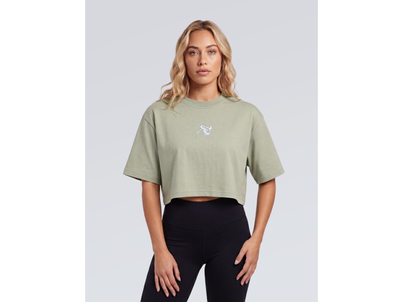 Solid Oversize Crop