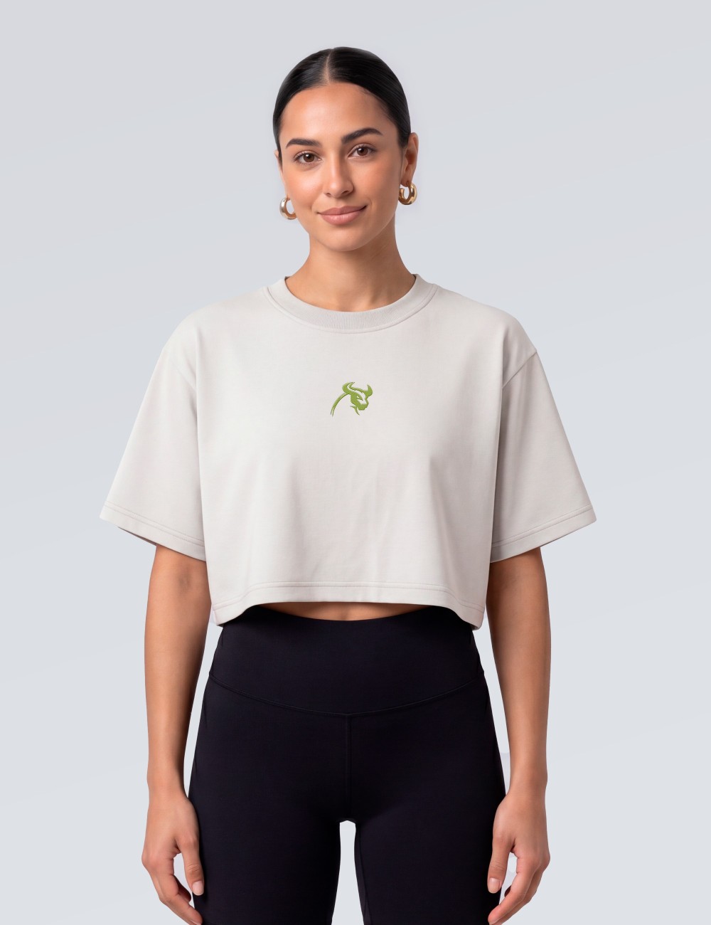 Solid Oversize Crop