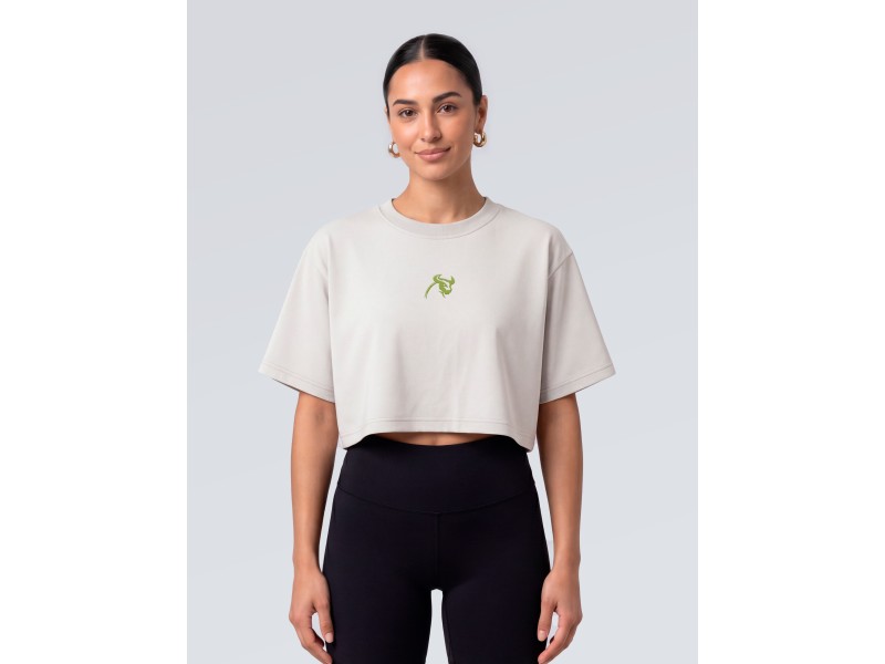 Solid Oversize Crop