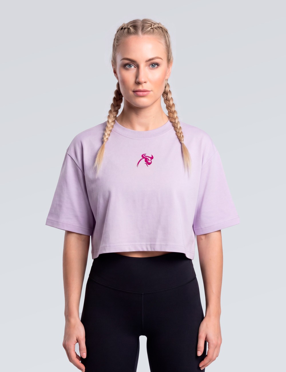 Solid Oversize Crop