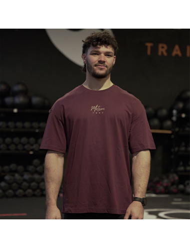 T-SHIRT OVERSIZE THRS METCON CLUB 2.0 WINE UNISEXE